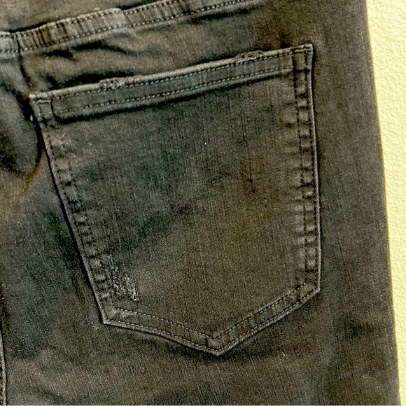 Pistola women Black distress skinny high rise jeans Frey hem Style Arielle Sz 31 - Picture 11 of 16